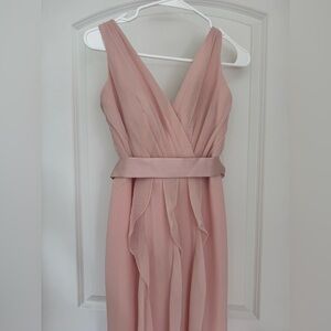 Vera Wang “WHITE” Pink Chiffon Dress - Size 2